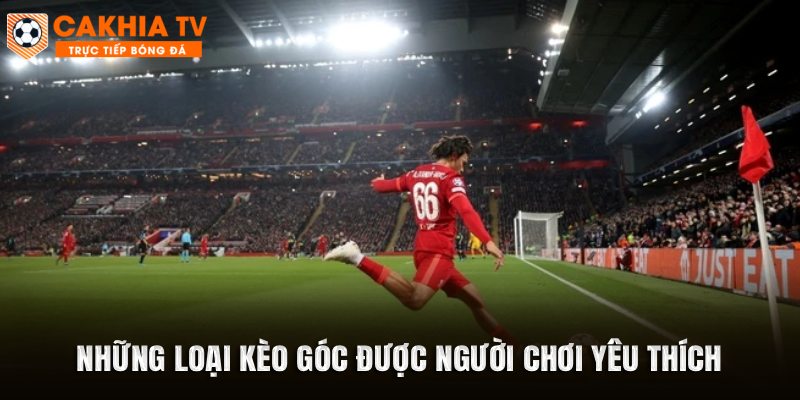 Những loại kèo góc được người chơi yêu thích